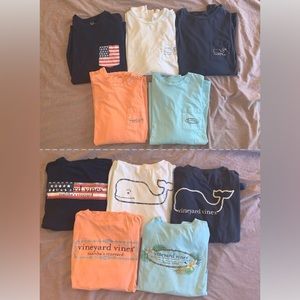 Awesome bundle! 5 great condition Vineyard Vines front-pocket long-sleeve tees